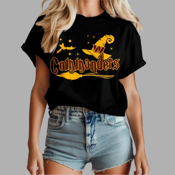 Washington Commanders | Premium NFL Halloween Witch Women Shirt AMCCLG000519 - Image 3