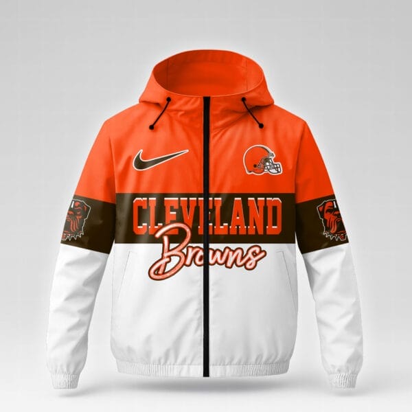 Cleveland Browns Premium NFL Fan Pride Windbreaker Jacket AMCCLG000789 - Image 2