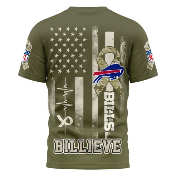 Buffalo Bills | Premium NFL Salute to Service Camo 3D Shirt AMCCLG001046 - Image 3