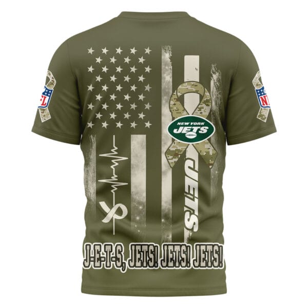 New York Jets | Premium NFL Salute to Service Camo 3D Shirt AMCCLG001058 - Image 3