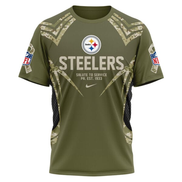 Pittsburgh Steelers | Premium NFL Salute to Service Camo 3D Shirt AMCCLG001060 - Image 2