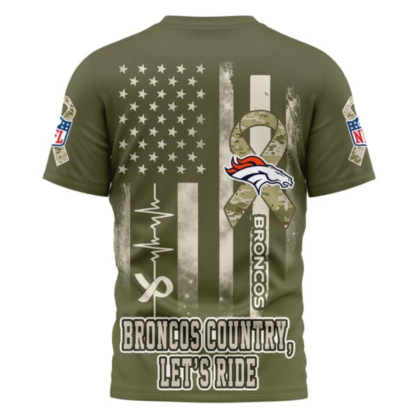 Denver Broncos | Premium NFL Salute to Service Camo 3D Shirt AMCCLG001051 - Image 3