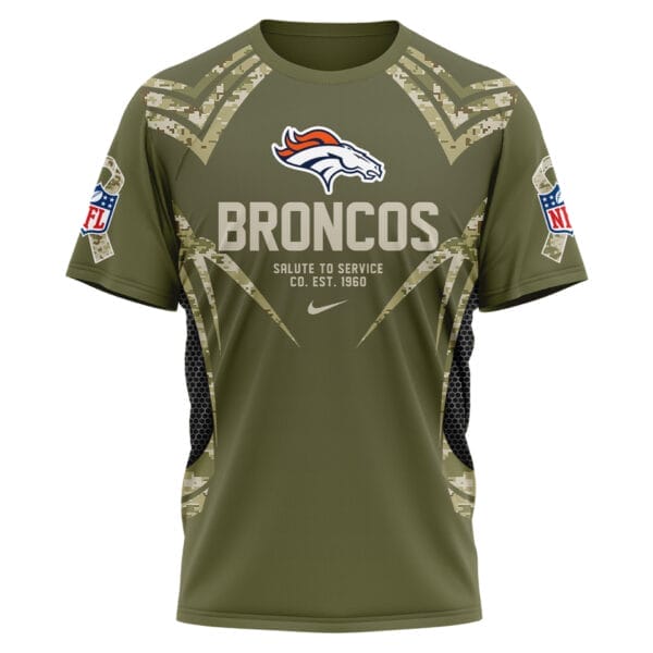 Denver Broncos | Premium NFL Salute to Service Camo 3D Shirt AMCCLG001051 - Image 2