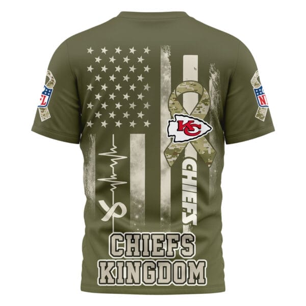 Kansas City Chiefs | Premium NFL Salute to Service Camo 3D Shirt AMCCLG001054 - Image 3