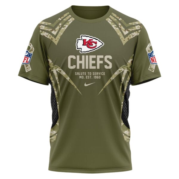Kansas City Chiefs | Premium NFL Salute to Service Camo 3D Shirt AMCCLG001054 - Image 2