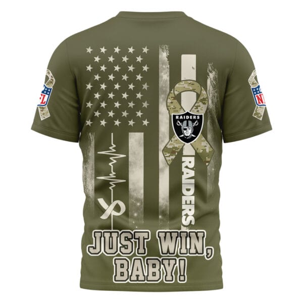 Las Vegas Raiders | Premium NFL Salute to Service Camo 3D Shirt AMCCLG001055 - Image 3