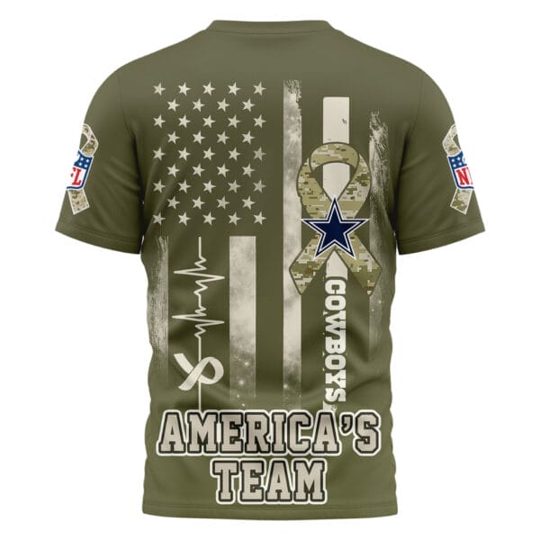 Dallas Cowboys | Premium NFL Salute to Service Camo 3D Shirt AMCCLG001050 - Image 3