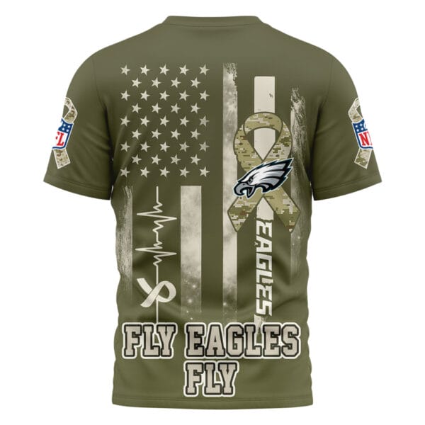 Philadelphia Eagles | Premium NFL Salute to Service Camo 3D Shirt AMCCLG001059 - Image 3