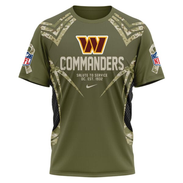 Washington Commanders | Premium NFL Salute to Service Camo 3D Shirt AMCCLG001062 - Image 2