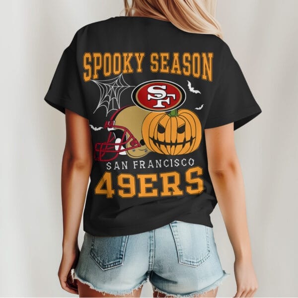 San Francisco 49ers | Premium Spooky Season Women Shirt AMCCLG000516 - Image 3