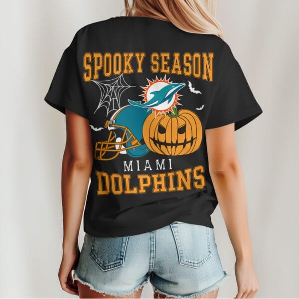 Miami Dolphins | Premium Spooky Season Women Shirt AMCCLG000504 - Image 3