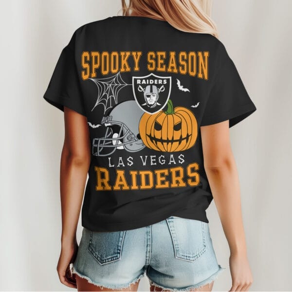 Las Vegas Raiders | Premium Spooky Season Women Shirt AMCCLG000502 - Image 3