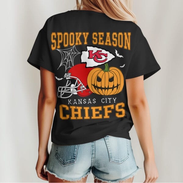 Kansas City Chiefs | Premium Spooky Season Women Shirt AMCCLG000500 - Image 3