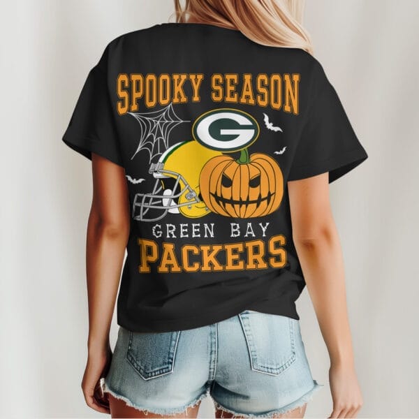 Green Bay Packers | Premium Spooky Season Women Shirt AMCCLG000494 - Image 3