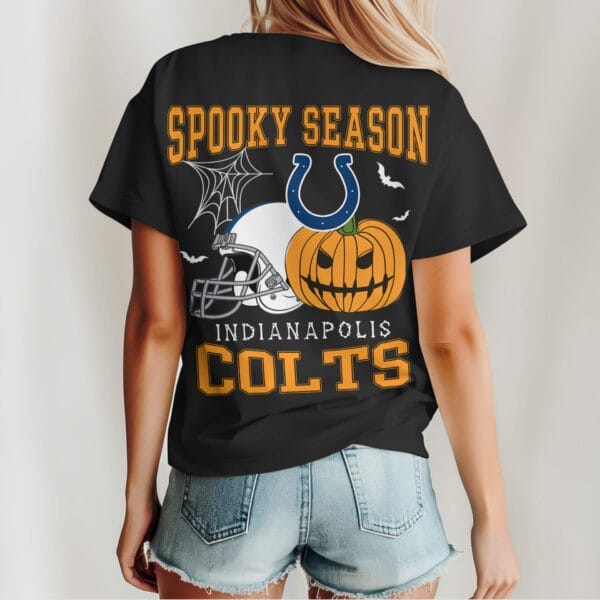 Indianapolis Colts | Premium Spooky Season Women Shirt AMCCLG000498 - Image 3