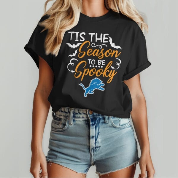 Detroit Lions | Premium Spooky Season Women Shirt AMCCLG000492 - Image 2