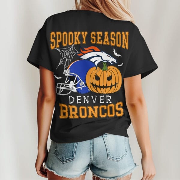 Denver Broncos | Premium Spooky Season Women Shirt AMCCLG000490 - Image 3
