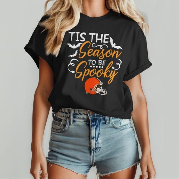 Cleveland Browns | Premium Spooky Season Women Shirt AMCCLG000486 - Image 2