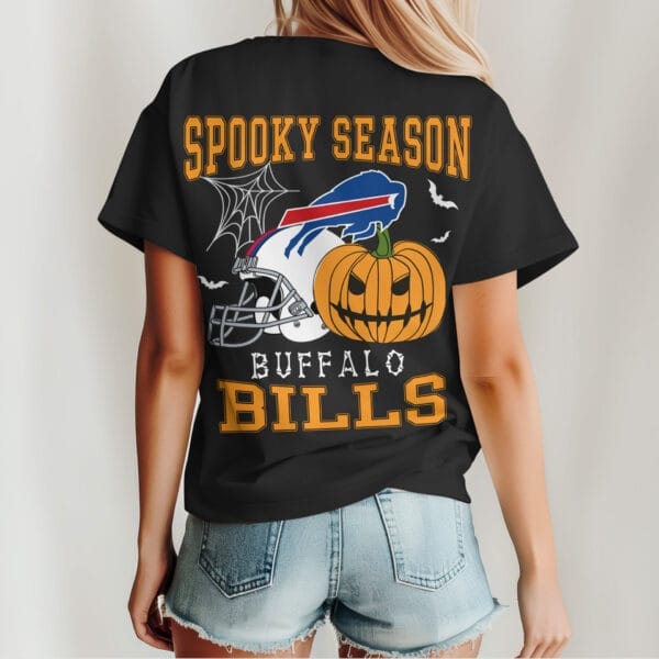 Buffalo Bills | Premium Spooky Season Women Shirt AMCCLG000479 - Image 3