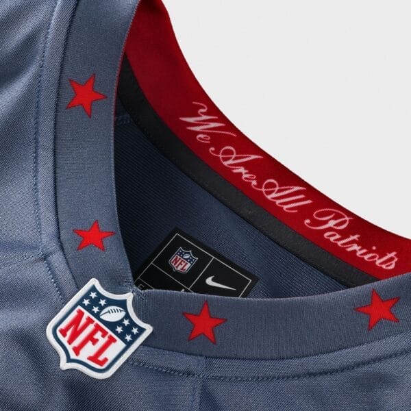 New England Patriots Stefon Diggs 2025 Rivalries Football Jersey AMCCLG000580 - Image 4