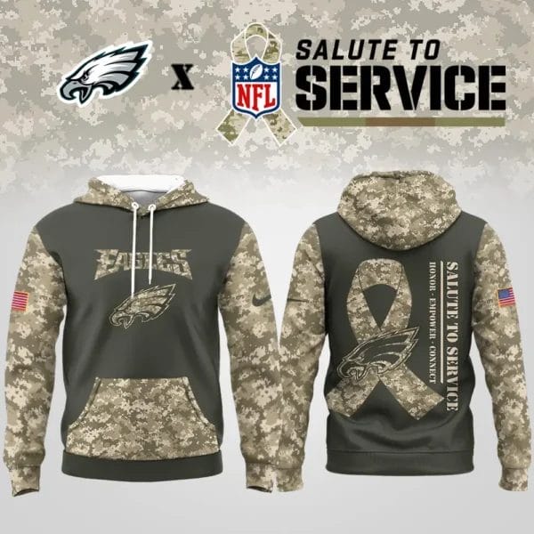 Philadelphia Eagles | Premium NFL Salute to Service Hoodie AMCCLG001067