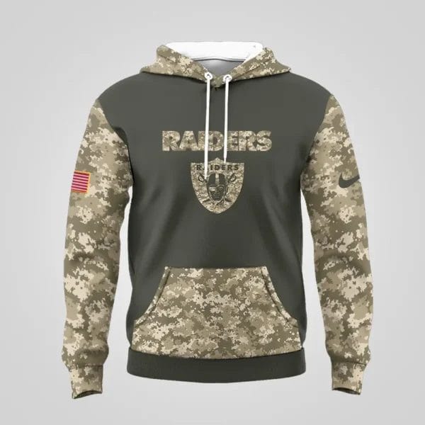 Las Vegas Raiders | Premium NFL Salute to Service Hoodie AMCCLG001071 - Image 3