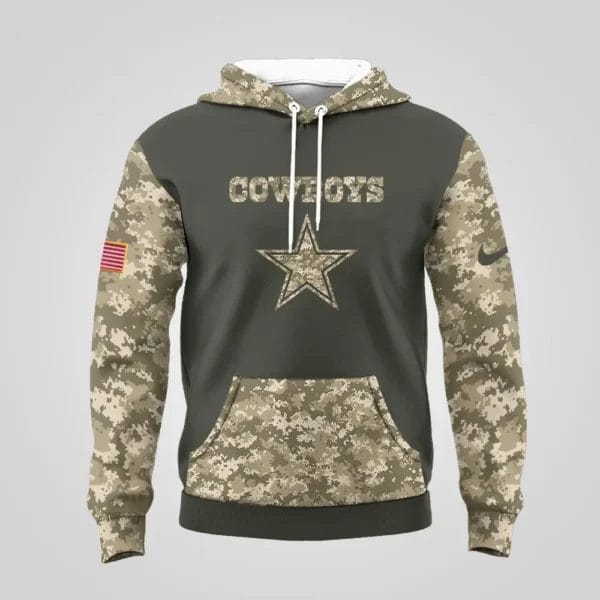 Dallas Cowboys | Premium NFL Salute to Service Hoodie AMCCLG001077 - Image 3