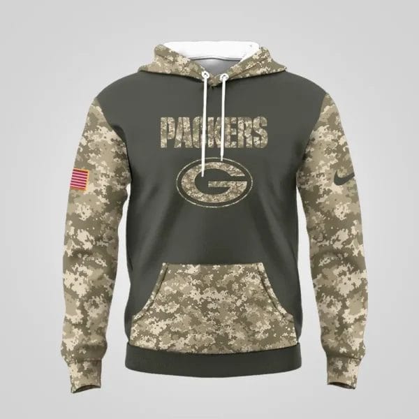 Green Bay Packers | Premium NFL Salute to Service Hoodie AMCCLG001074 - Image 3