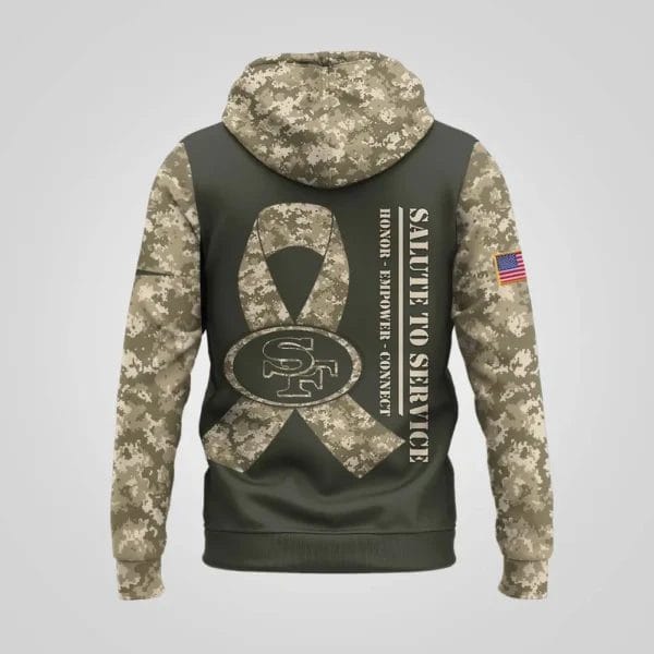 San Francisco 49ers | Premium NFL Salute to Service Hoodie AMCCLG001065 - Image 3