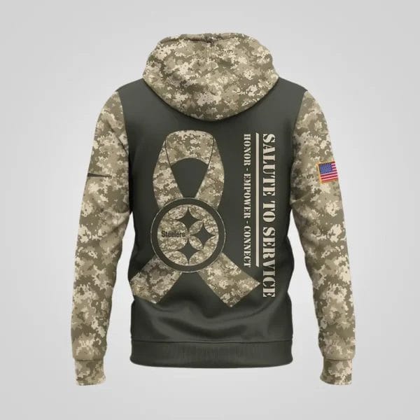 Pittsburgh Steelers | Premium NFL Salute to Service Hoodie AMCCLG001066 - Image 2