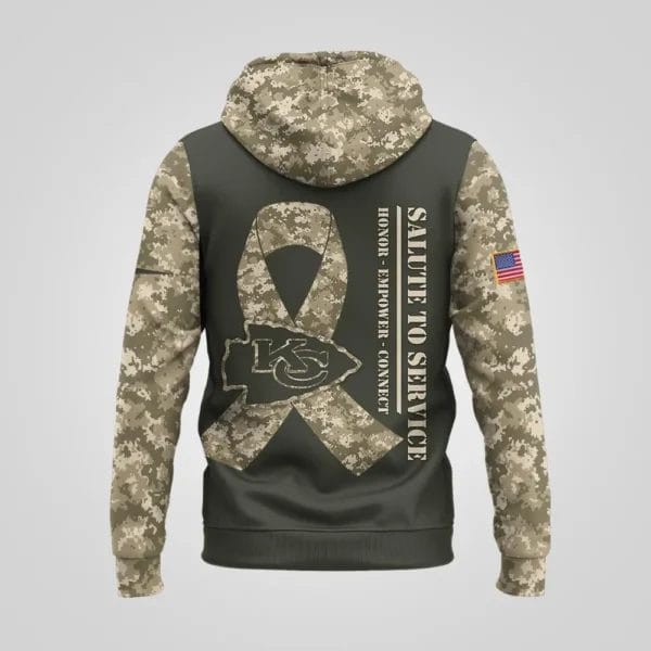 Kansas City Chiefs | Premium NFL Salute to Service Hoodie AMCCLG001072 - Image 3