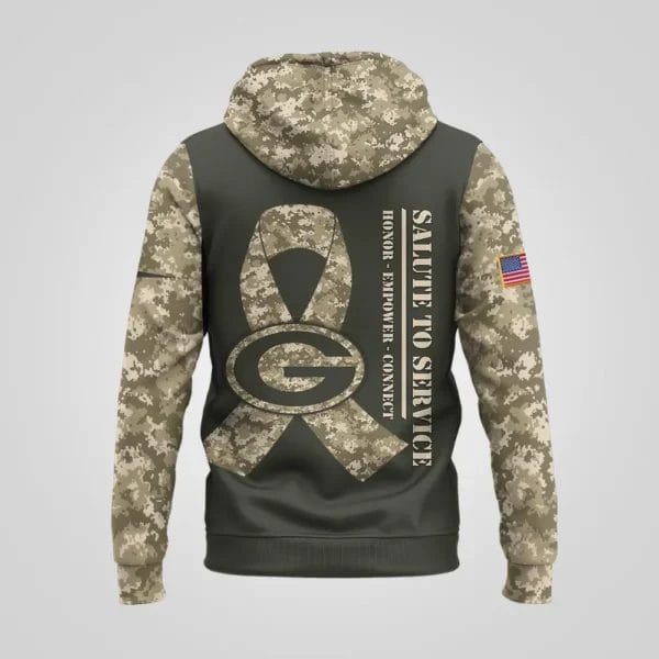 Green Bay Packers | Premium NFL Salute to Service Hoodie AMCCLG001074 - Image 2