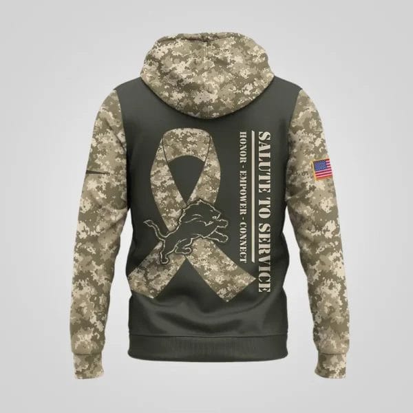 Detroit Lions | Premium NFL Salute to Service Hoodie AMCCLG001075 - Image 2