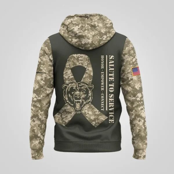 Chicago Bears | Premium NFL Salute to Service Hoodie AMCCLG001079 - Image 3
