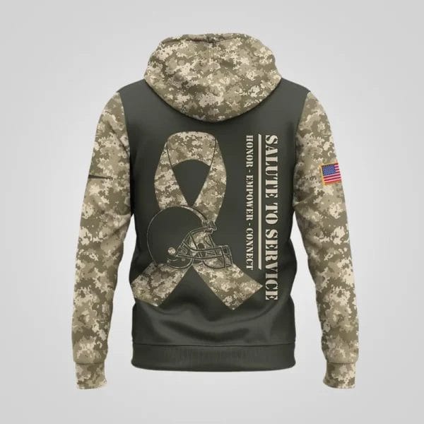 Cleveland Browns | Premium NFL Salute to Service Hoodie AMCCLG001078 - Image 2