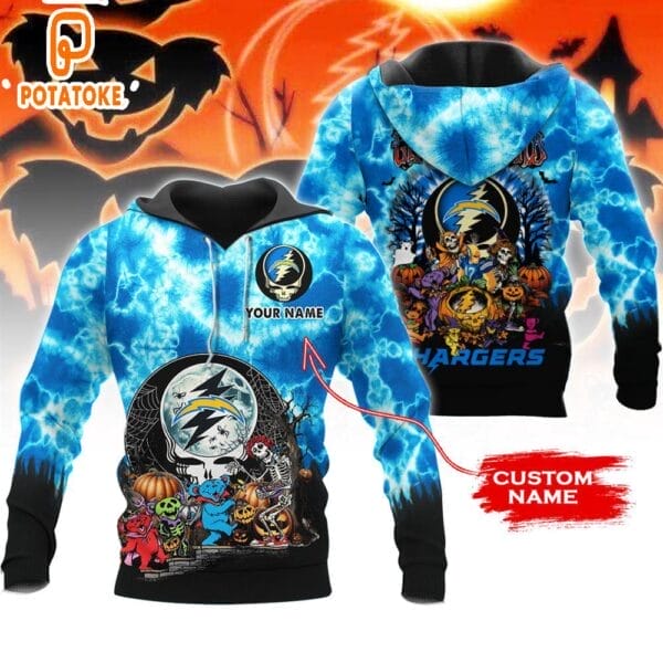 Los Angeles Chargers x Halloween Custom Limited Edition 3D Hoodie AMCCLG000538