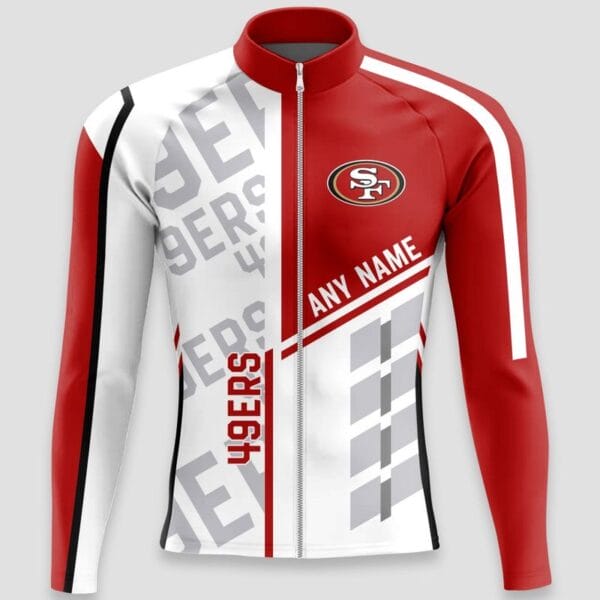 San Francisco 49ers Custom Name Cycling Jersey AMCCLG000641