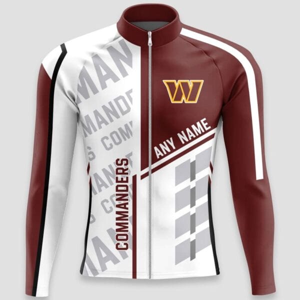 Washington Commanders Custom Name Cycling Jersey AMCCLG000644