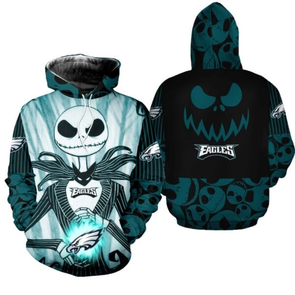 Philadelphia Eagles x Halloween Jack Skellington Hoodie AMCCLG000656