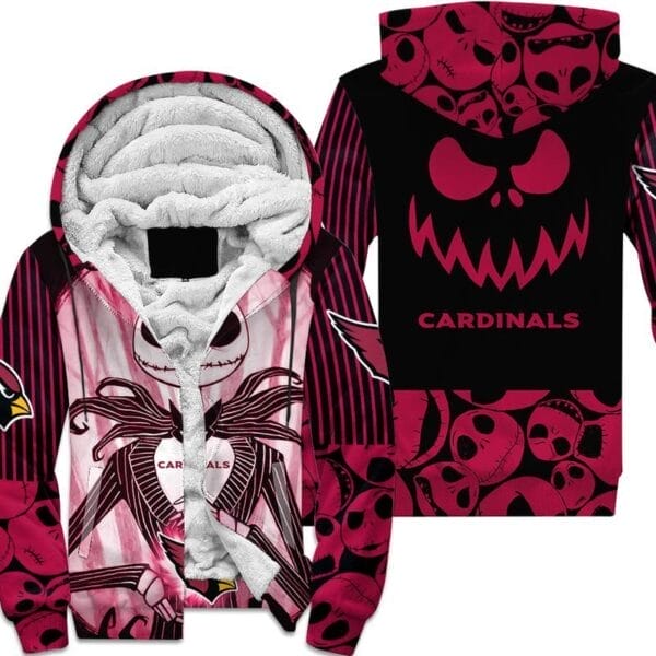 Arizona Cardinals x Halloween Jack Skellington Hoodie AMCCLG000657 - Image 5
