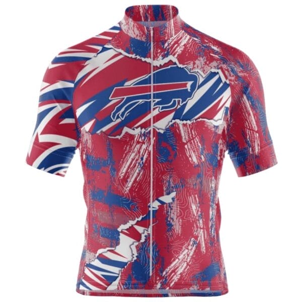 Buffalo Bills Personalized Name Mixed Stripes Cycling Jersey AMCCLG000613 - Image 2