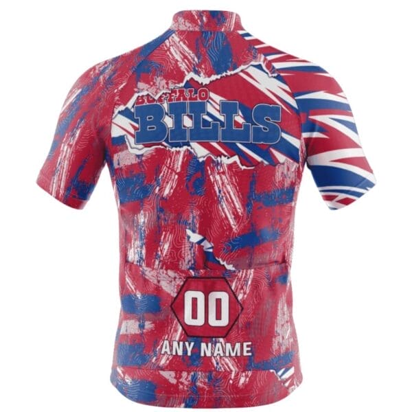 Buffalo Bills Personalized Name Mixed Stripes Cycling Jersey AMCCLG000613 - Image 3