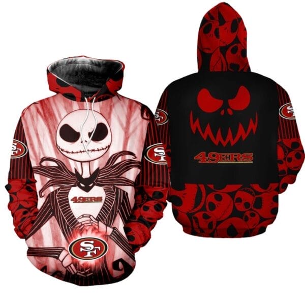 San Francisco 49ers x Halloween Jack Skellington Hoodie AMCCLG000671