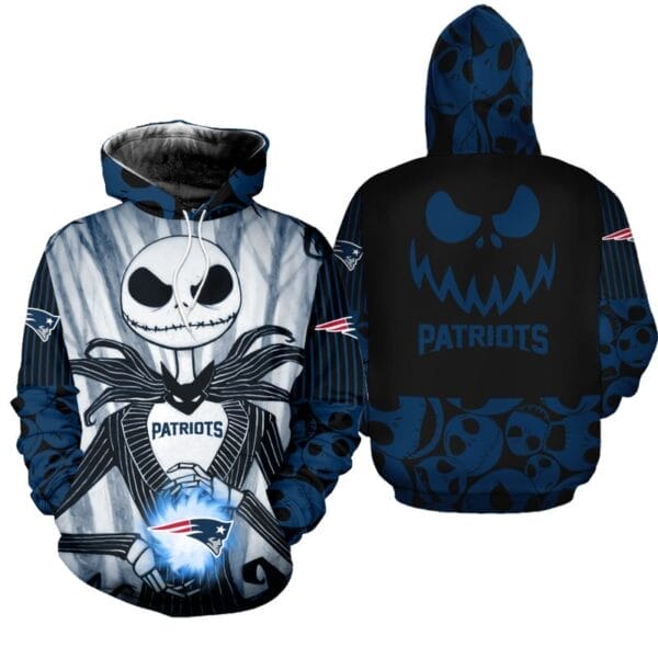 New England Patriots x Halloween Jack Skellington Hoodie AMCCLG000672