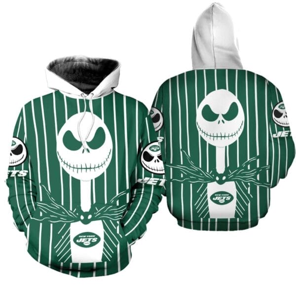 New York Jets x Halloween Jack Skellington Hoodie AMCCLG000677