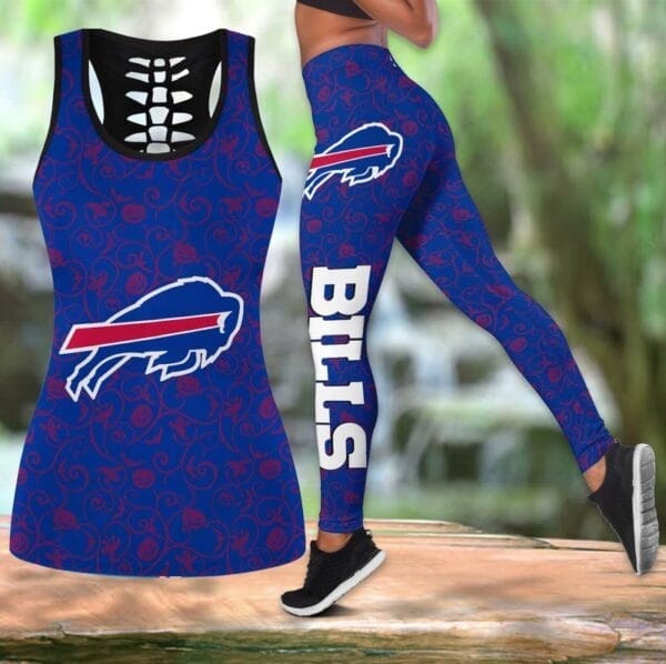Buffalo Bills x Halloween Combo Hollow Out Tank Top and Leggings AMCCLG000740