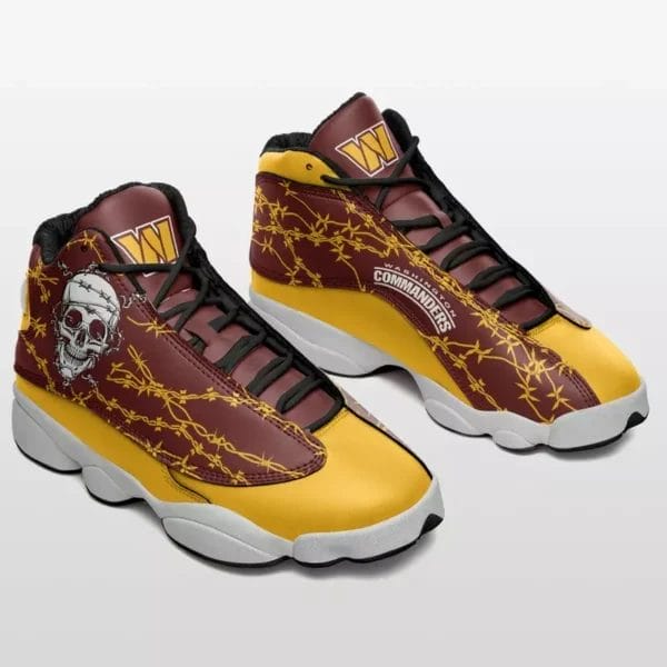 Washington Commanders Skulls Halloween Limited Edition AJD13 Sneakers AMCSHOES000059
