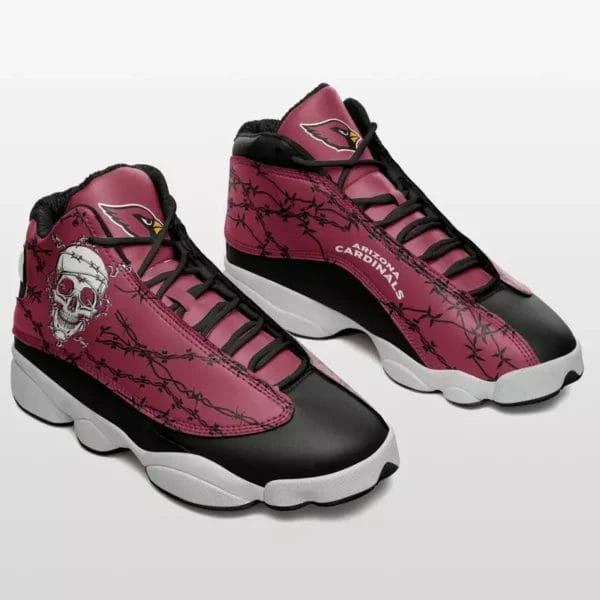 Arizona Cardinals Skulls Halloween Limited Edition AJD13 Sneakers AMCSHOES000002