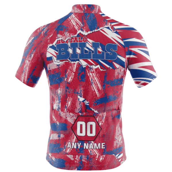 Buffalo Bills Personalized Name Mixed Stripes Cycling Jersey AMCCLG000613 - Image 5