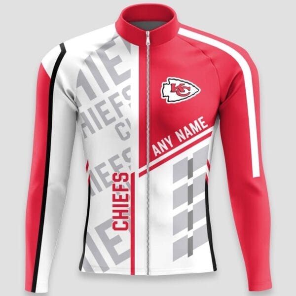 Kansas City Chiefs Custom Name Cycling Jersey AMCCLG000628